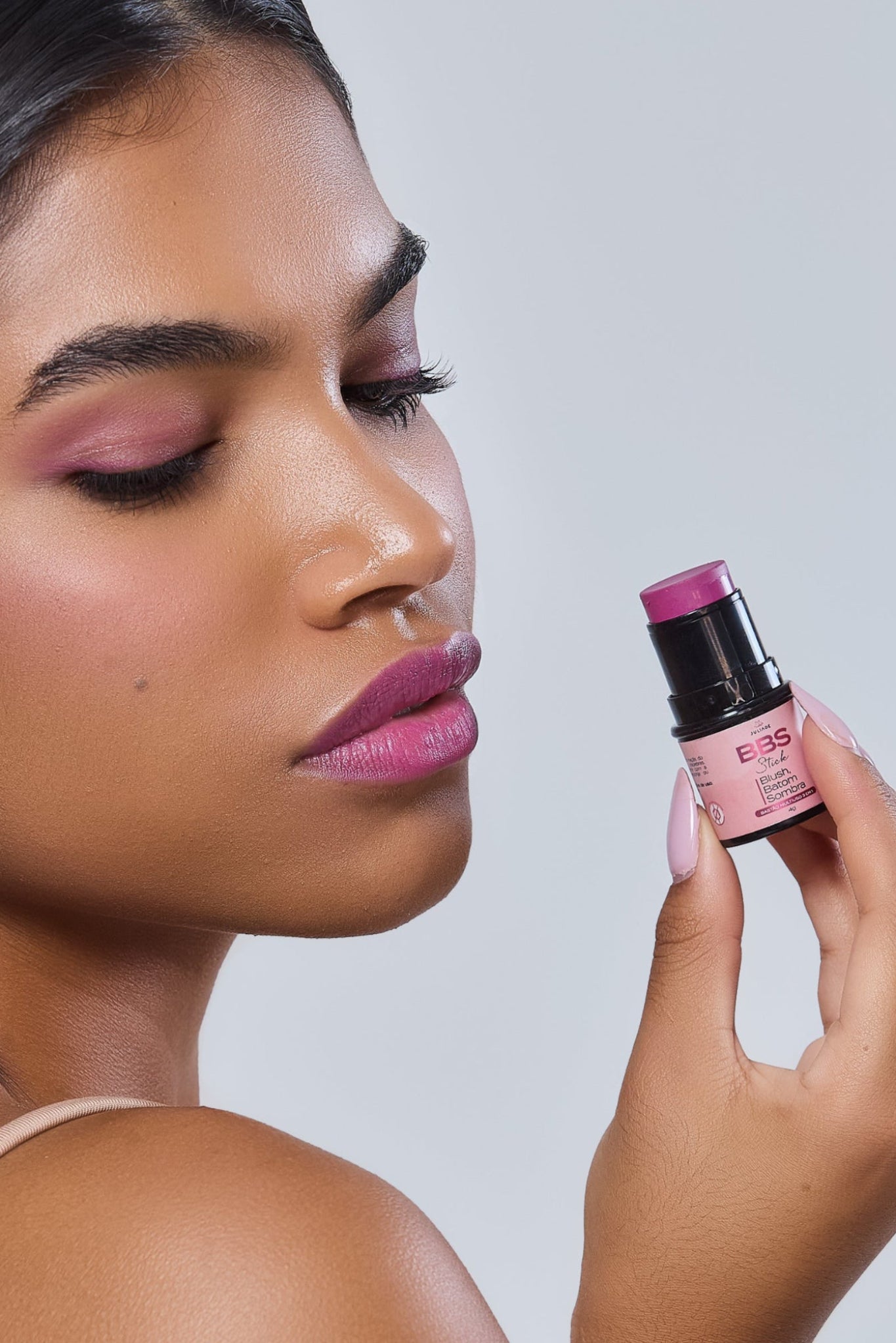 Blinde BBS: Blush, Batom e Sombra | Bastão Multiuso 3 em 1