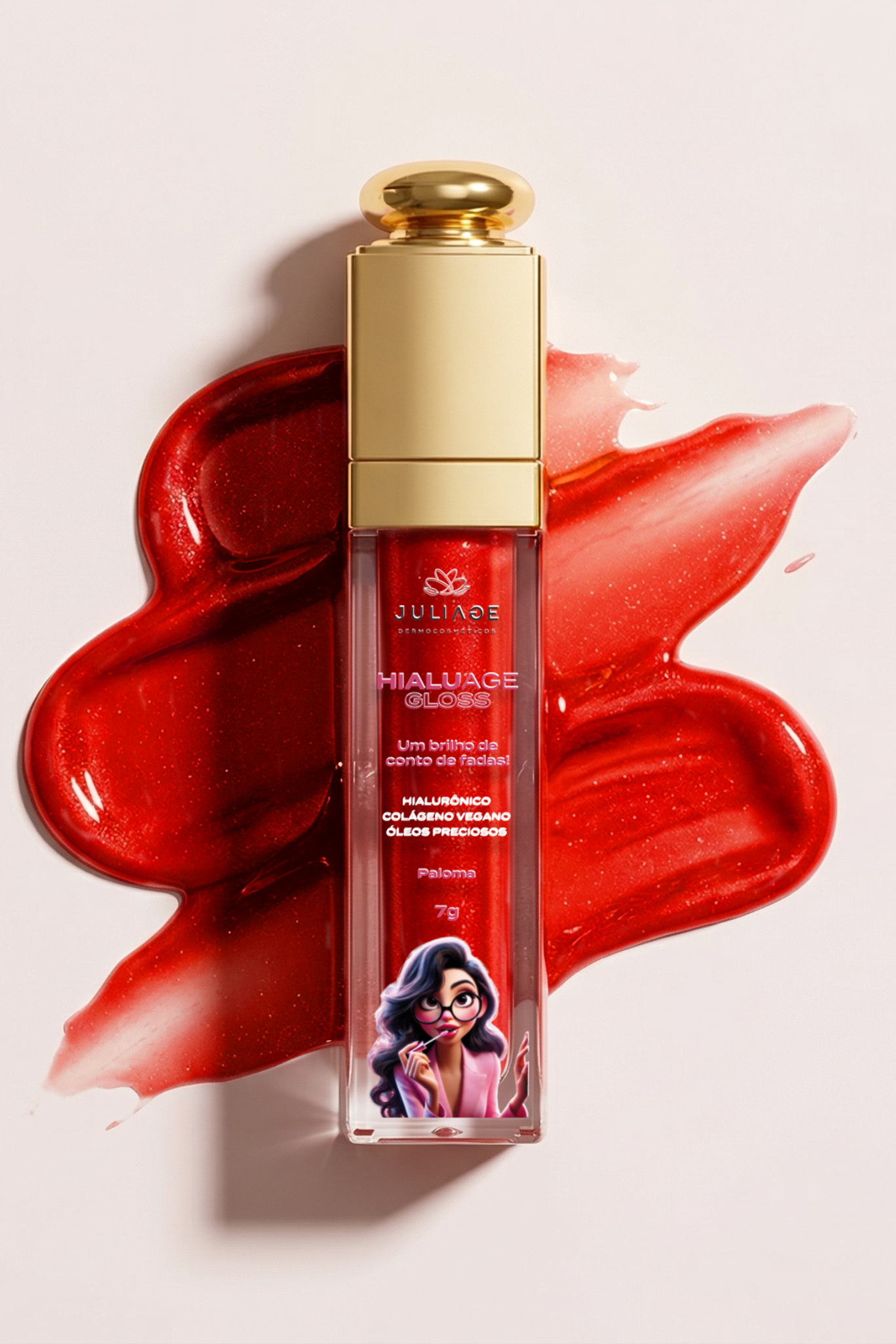 Gloss Hialuage: Hidratação Intensa e Brilho Sofisticado