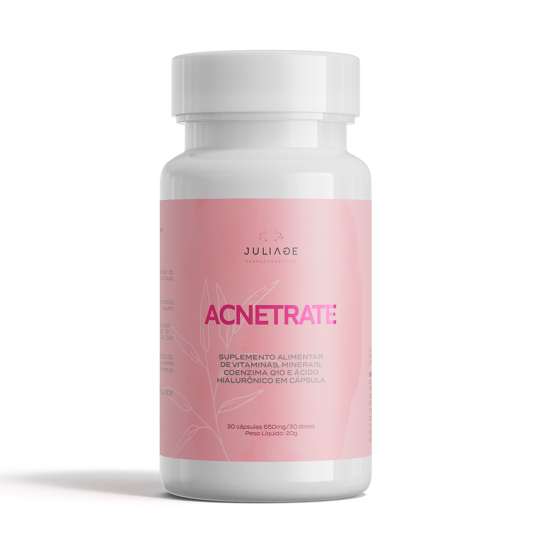Cápsulas Acnetrate: Controle da Oleosidade e Redução da Acne