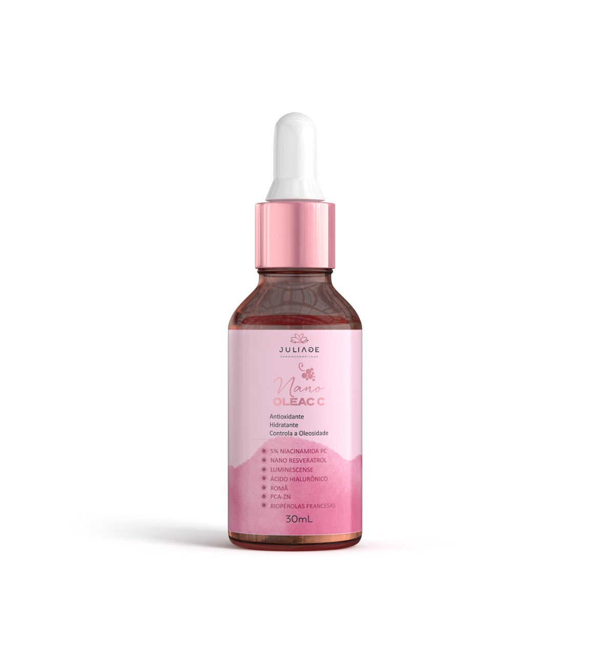 Sérum Nano Oleac C: Controle de Oleosidade, Clareamento e Hidratação Profunda
